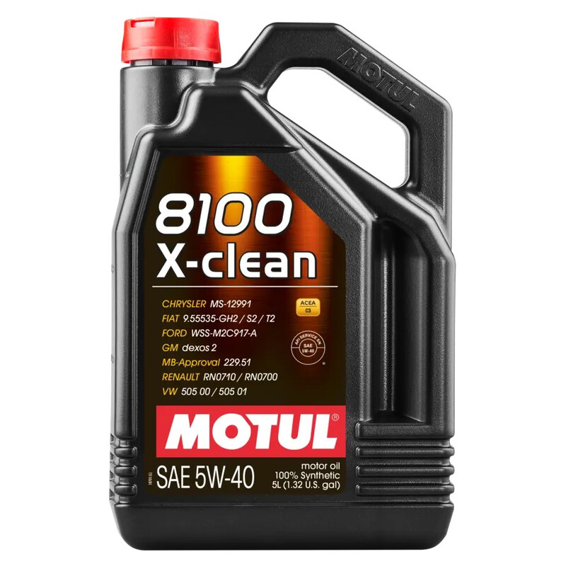 Motul 5W40 8100 X-Clean Motorolja